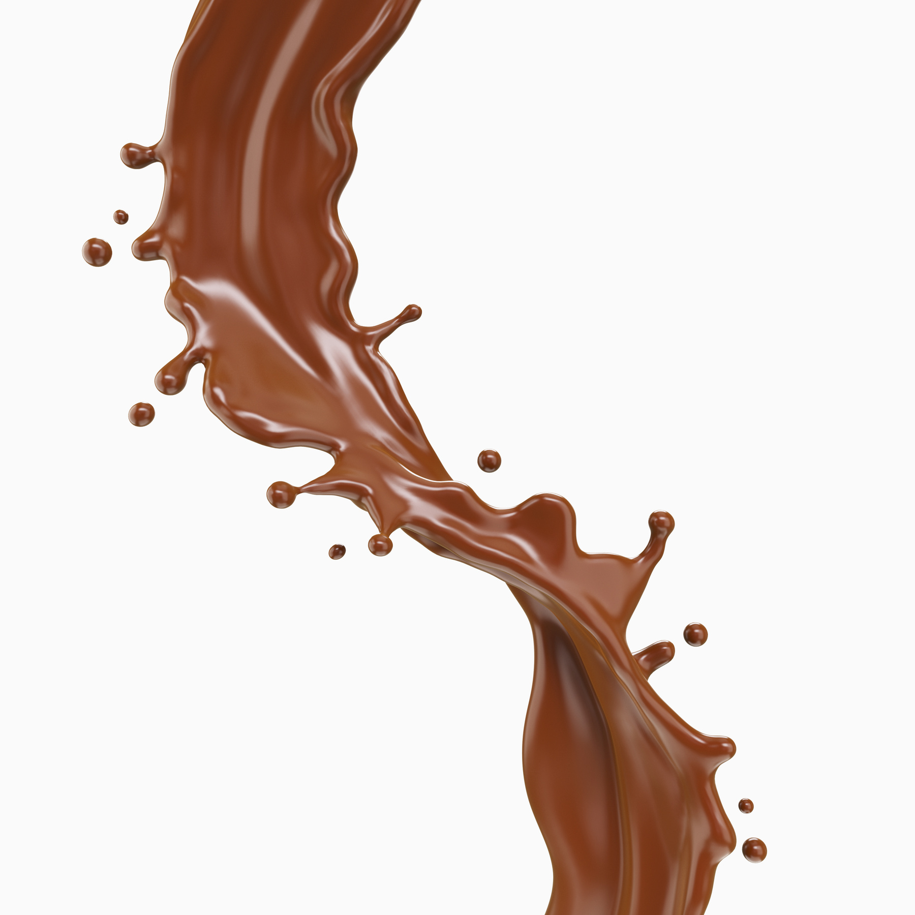 chocolate or brown liquid splash.